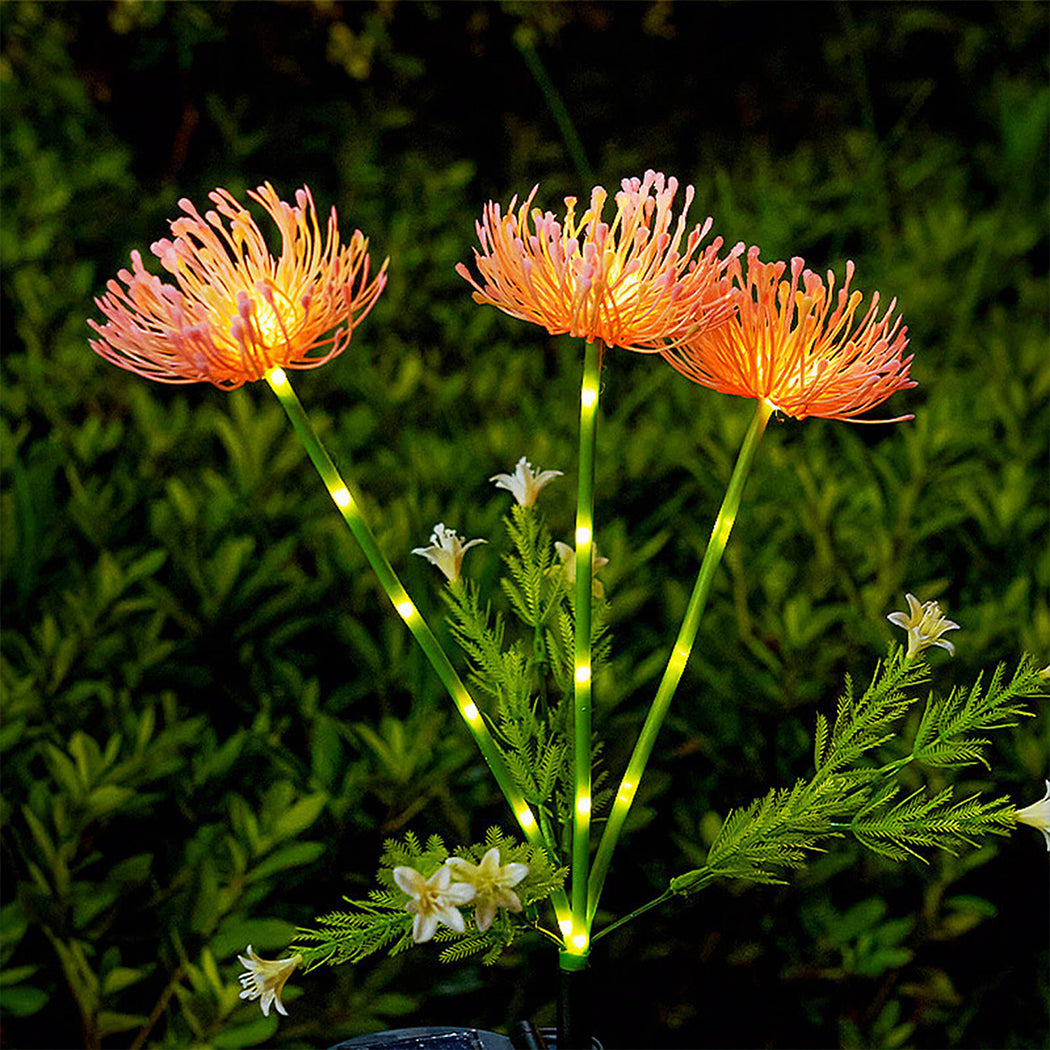 Solar Powered Flower Light Lanterns Outdoor Garden Waterproof Decorative Lamps