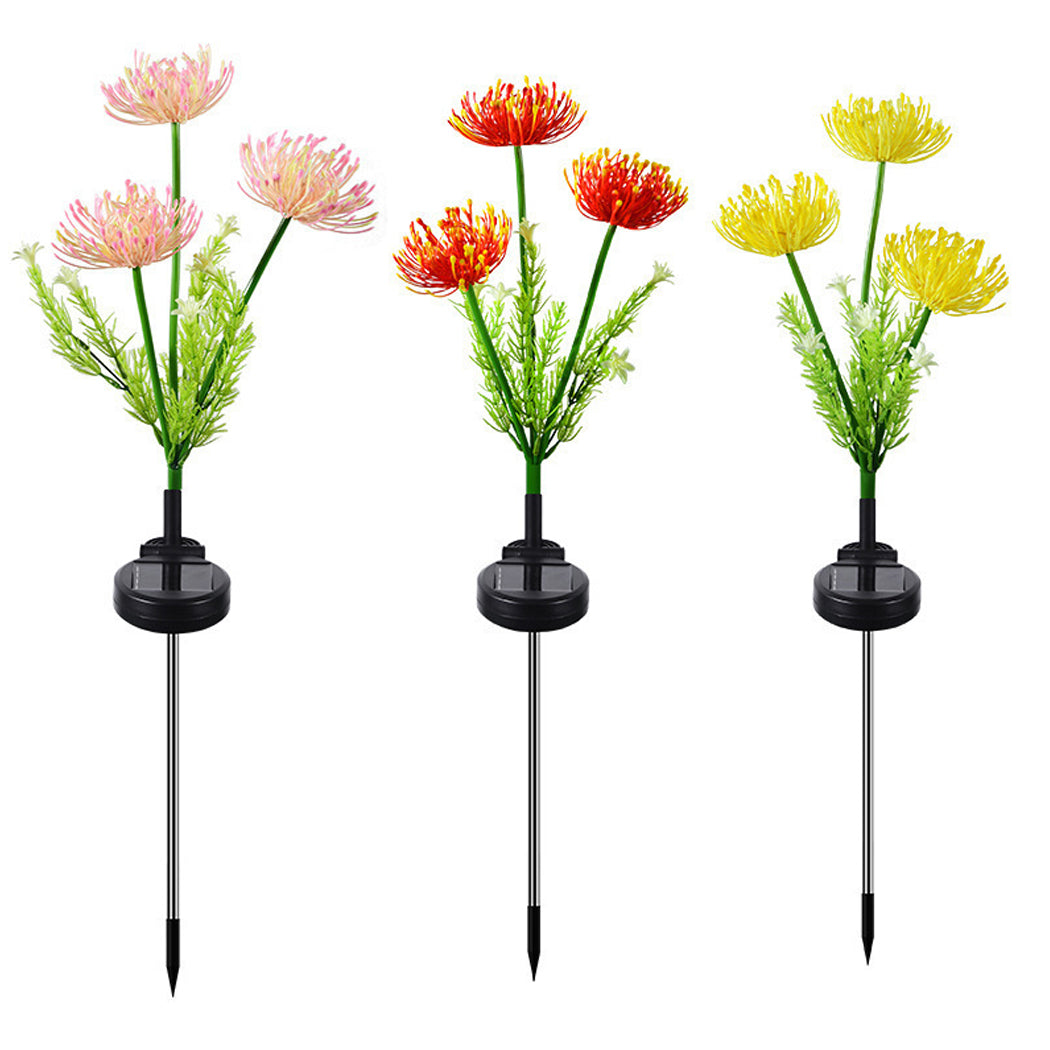 Solar Powered Flower Light Lanterns Outdoor Garden Waterproof Decorative Lamps